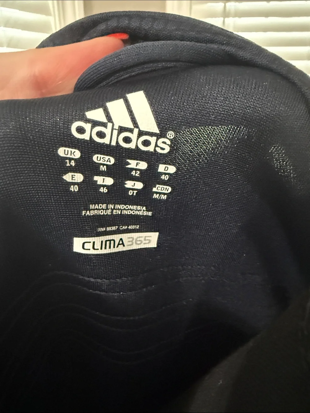 adidas Navy Full-Zip Athletic Jacket